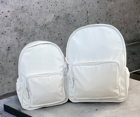 New style white backpack (patches purchased separately)