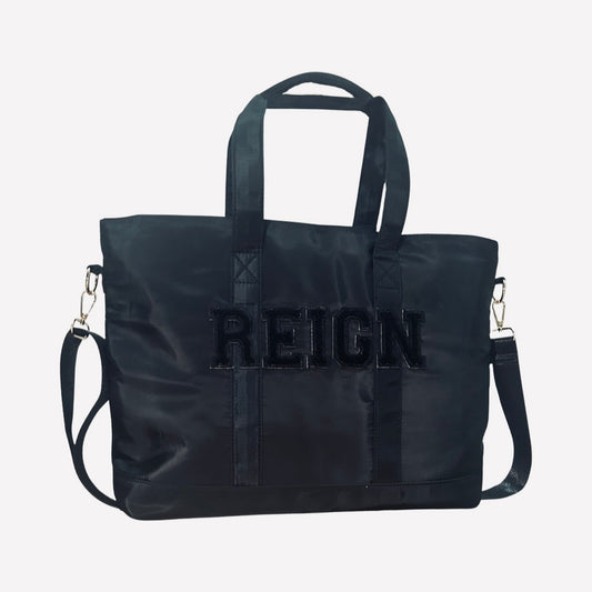 READY TO SEND BLACK TOTE ‘REIGN’ black